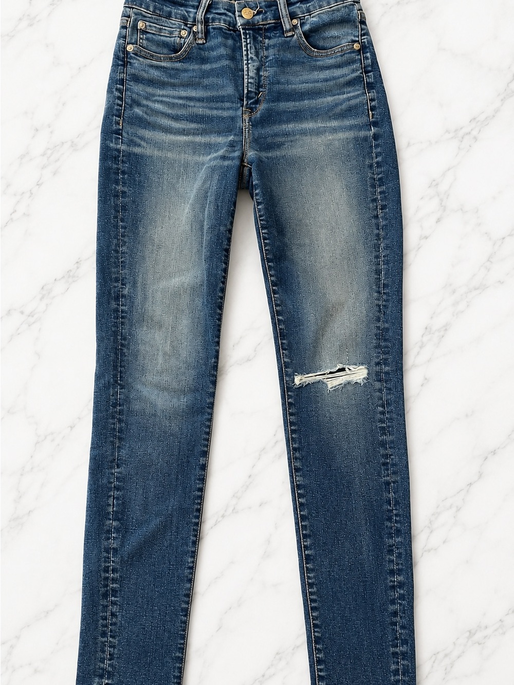American Eagle Luxe Stretch High Rise Distressed Skinny Jeans | Size 4R